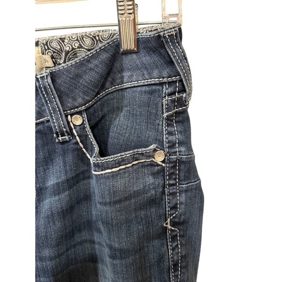Ariat R.E.A.L Denim Womens 29R Mid-Rise Bootcut Jeans With Embroidered Back Pock - Picture 3 of 7